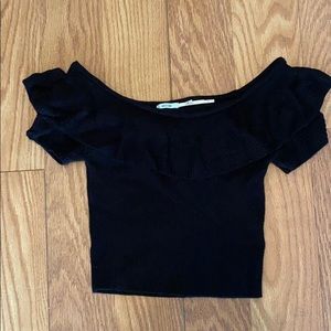 Kimchi Blue off the shoulder black top size M
